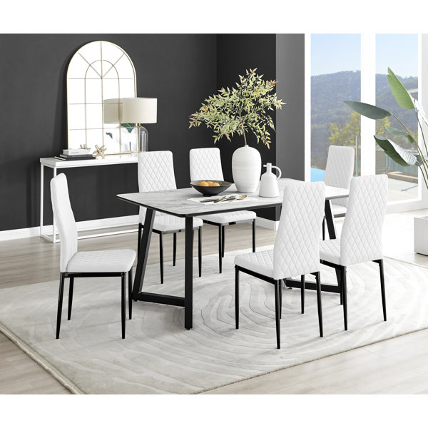 Dining table 6 2024 seater marble